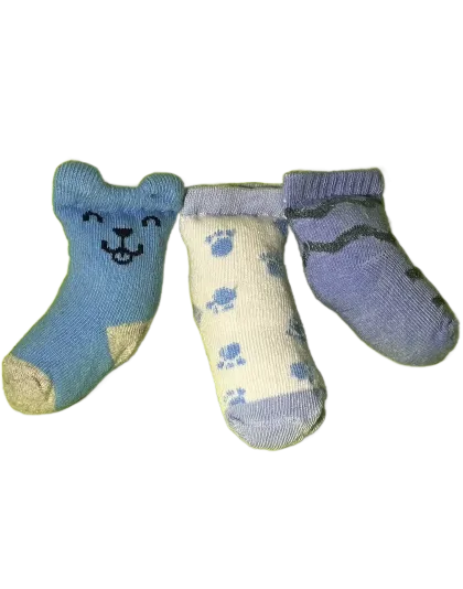 Small Boys/Blue SockNip 3-Pack