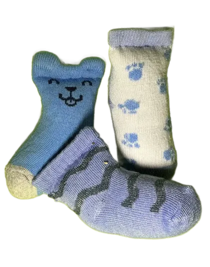 Small Boys/Blue SockNip 3-Pack