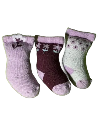 Small Girly/Pink SockNip 3-Pack